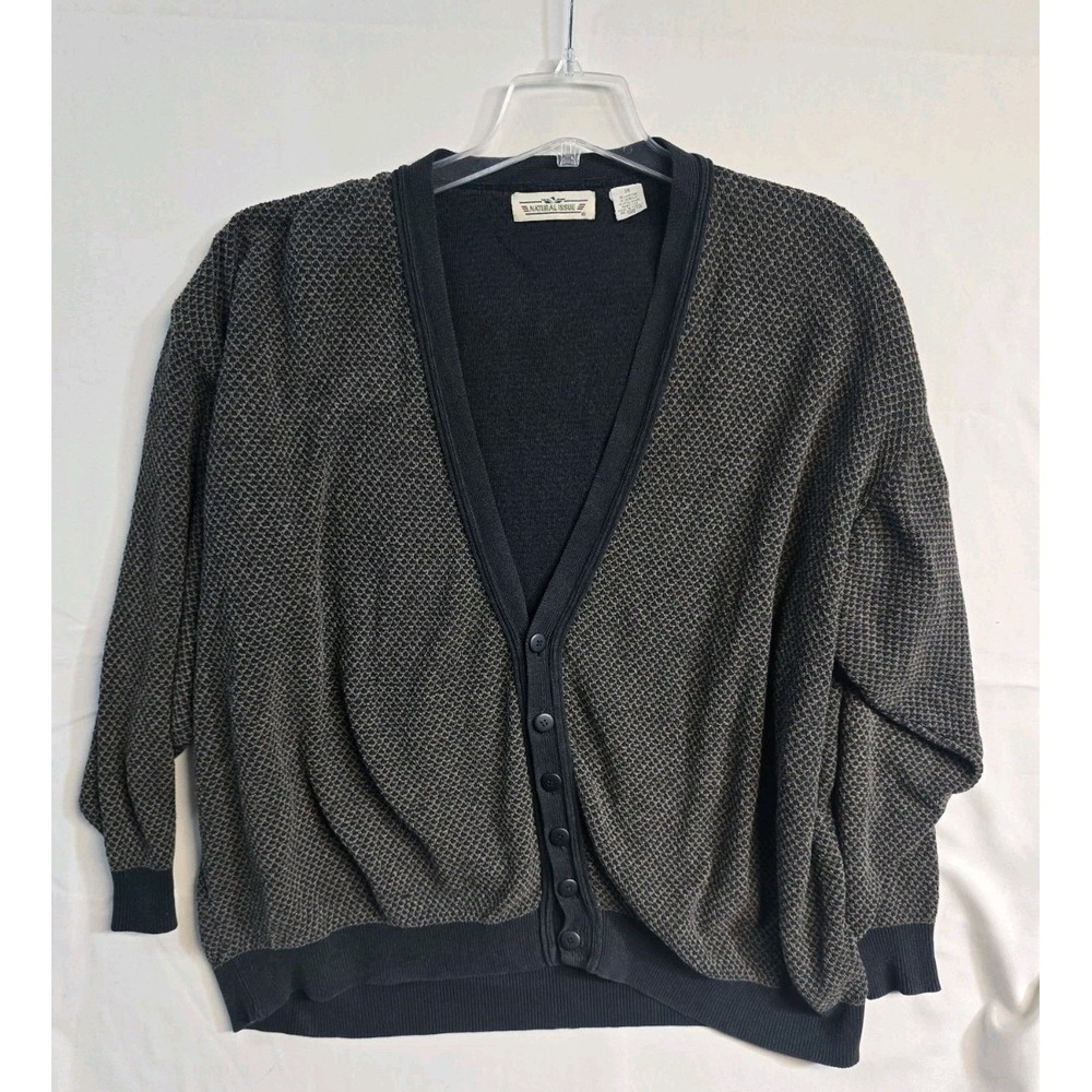 Natural Issue Men's  3XL Cardigan  Brown  Knitted
